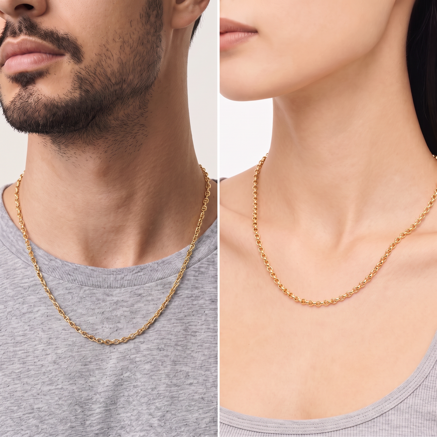 Unisex Intreccio Bold Silver 925 Chain