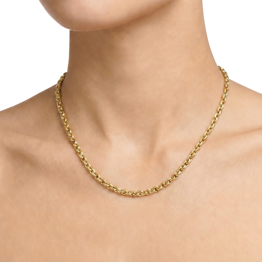 Woman Cobra Gold 18K Chain