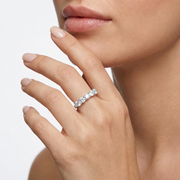 18K Two-Tone Gold Ring – CZ – view 2