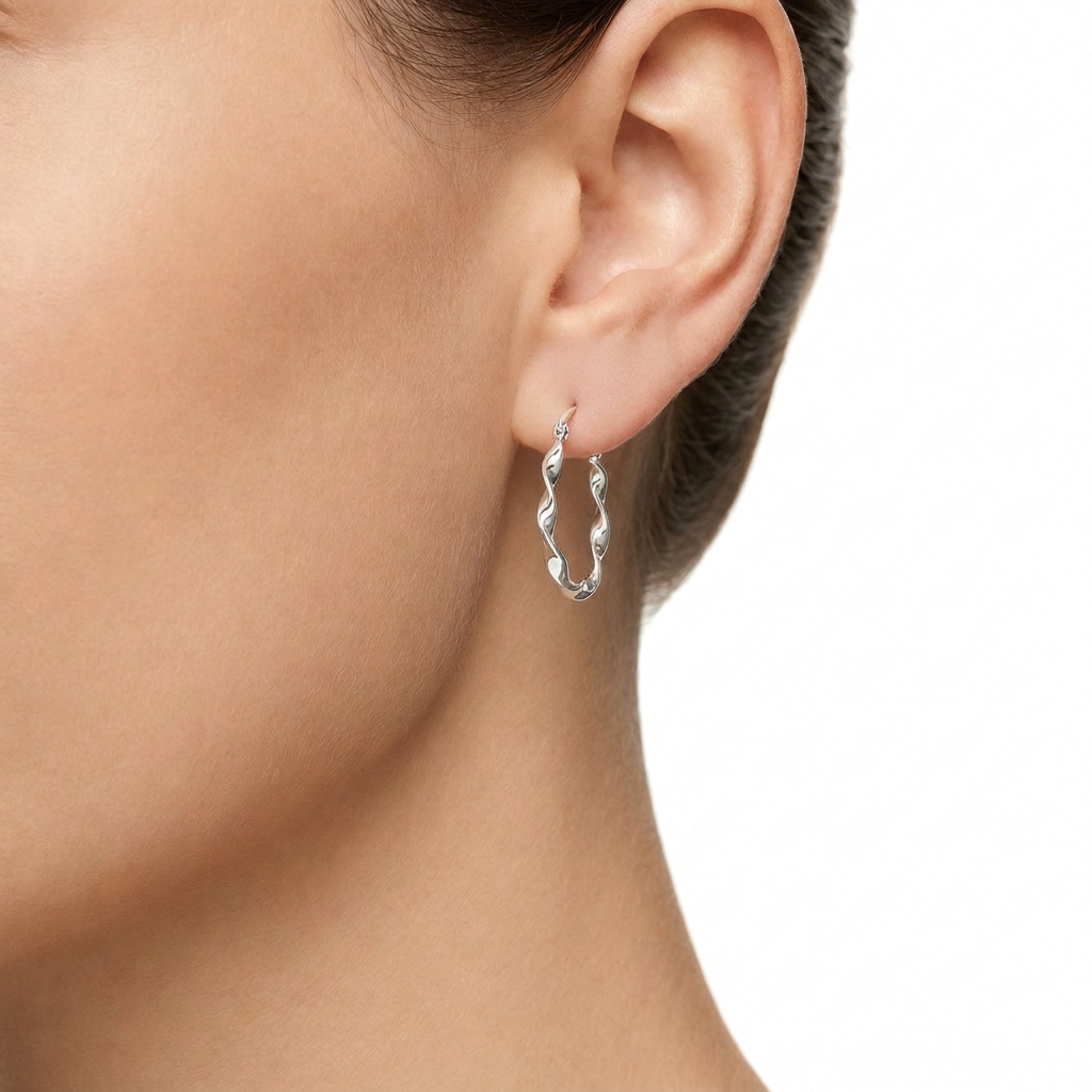 Woman Creole Gold Anniversary 9K Earrings