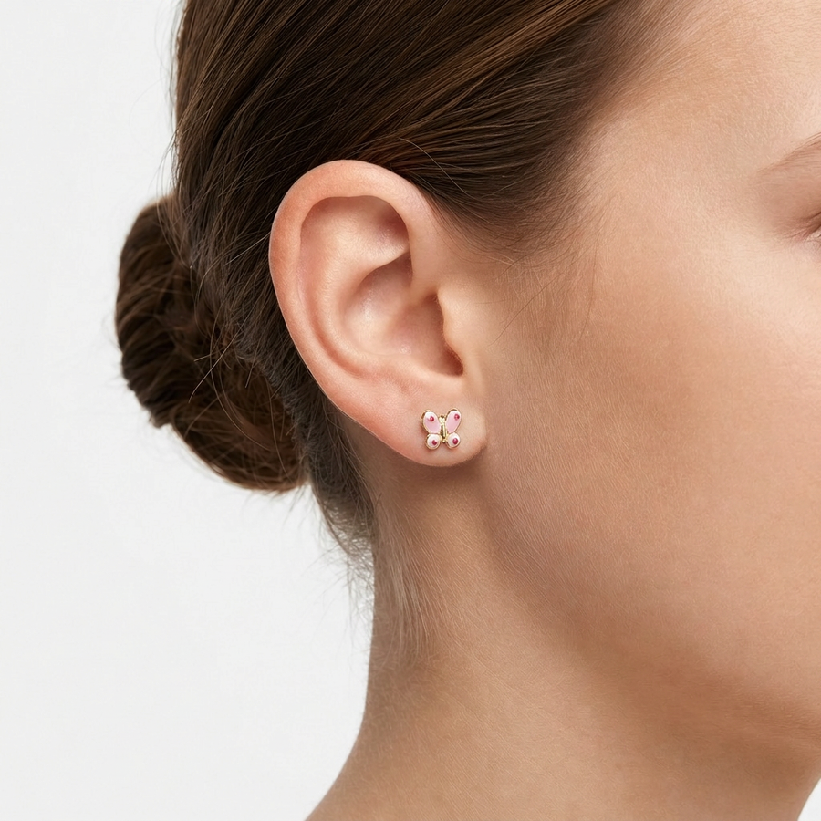 Kids B-Baby Gold Anniversary 9K Earrings