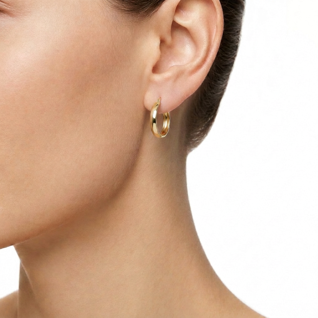 Woman Creole Gold Anniversary 9K Earrings