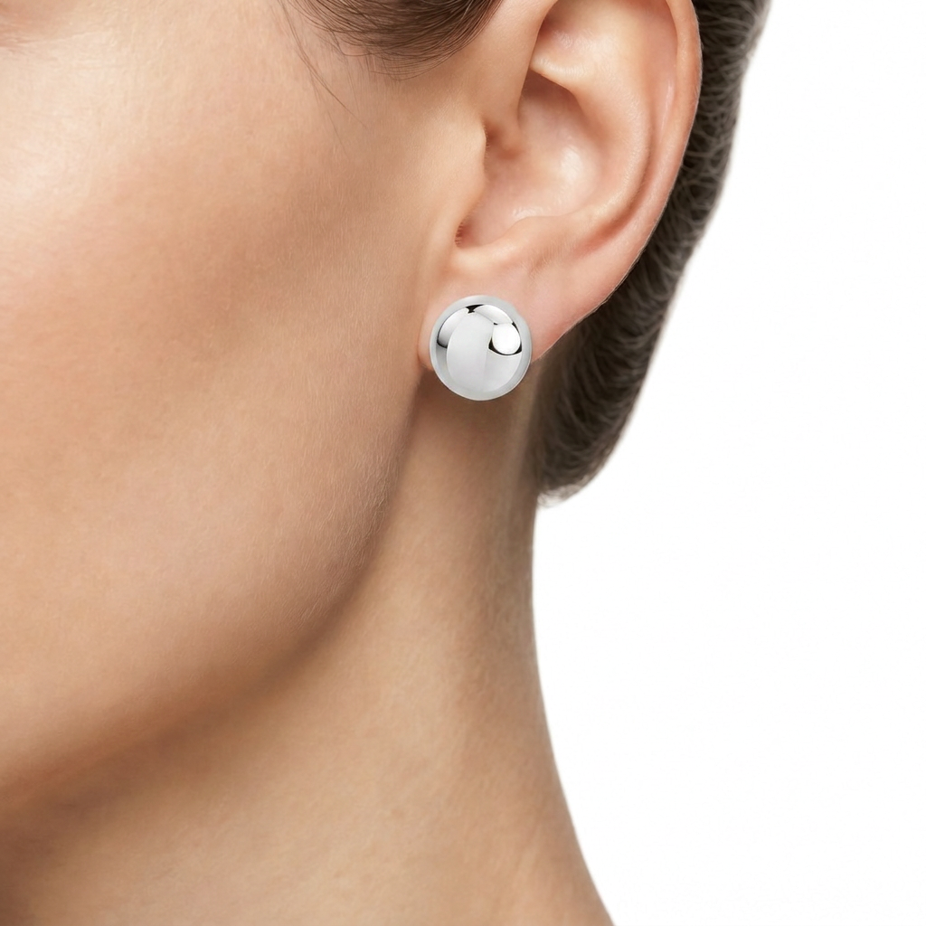 Woman Bold Trendy Steel Earrings