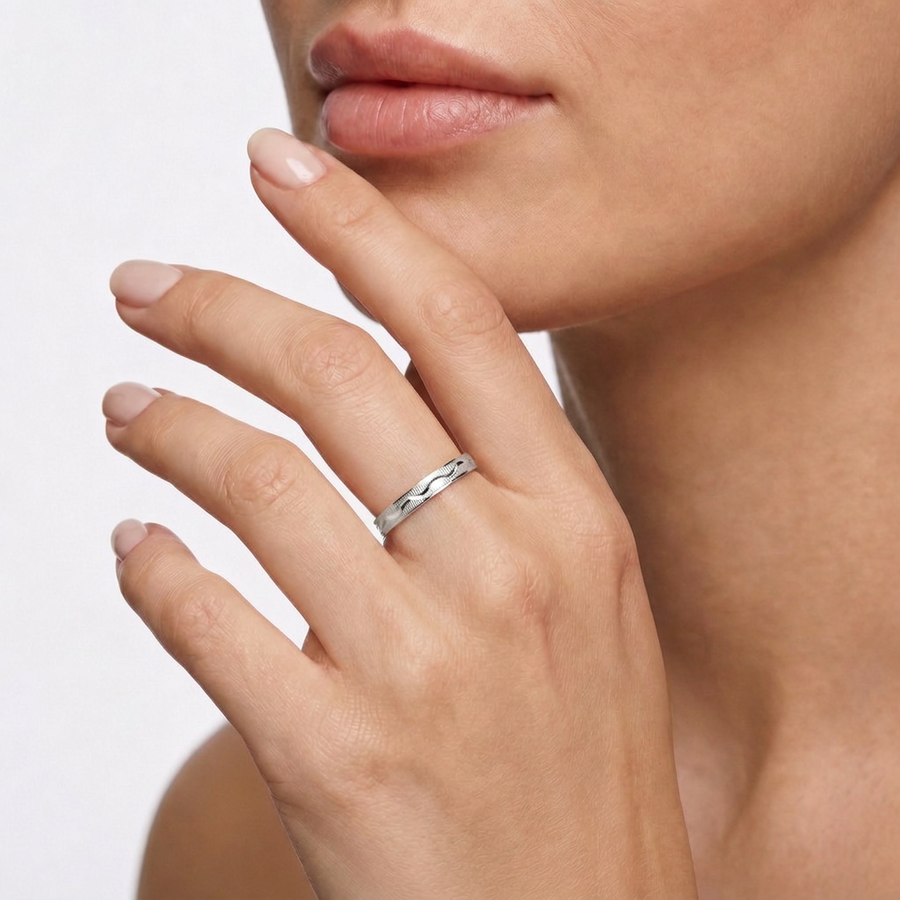 18K White Gold Fedi Ring – Diamond – view 3