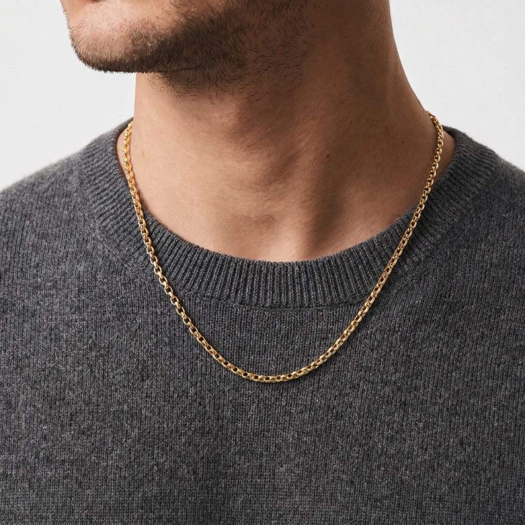 Man Traversino Gold Man 18K Chain