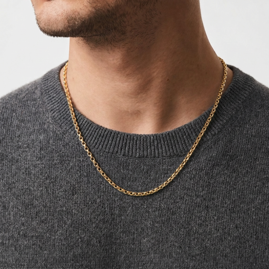 Man Traversino Gold Man 18K Chain