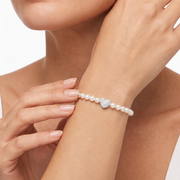 Woman B-Classic Gold Pearls 18K Bracelet